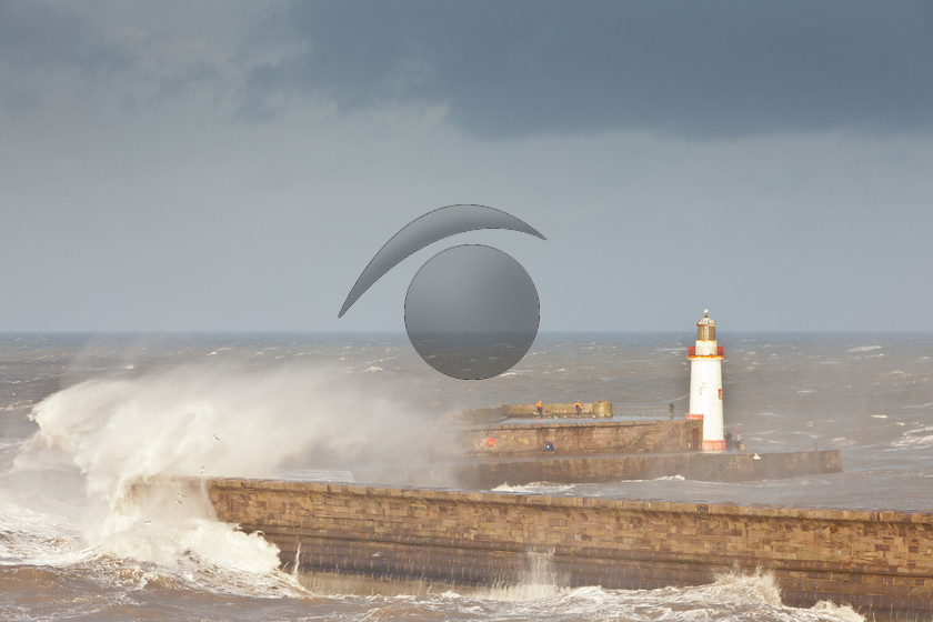 West Pier, Whitehaven - Cumbria-4240 
 On a stormy winters day a combination of very high winds and high tide creates huge waves which continually crash into the West Pier at Whitehaven on the Cumbrian coast. These conditions resulted in the pier eventually being evacuated by the police. 
 Keywords: West, Pier, Whitehaven, storm, high, tide, waves, spray, lighthouse